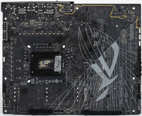 Обзор материнской платы Asus ROG Maximus Z790 Hero BTF на чипсете Intel Z790 с разъемами на обратной стороне текстолита