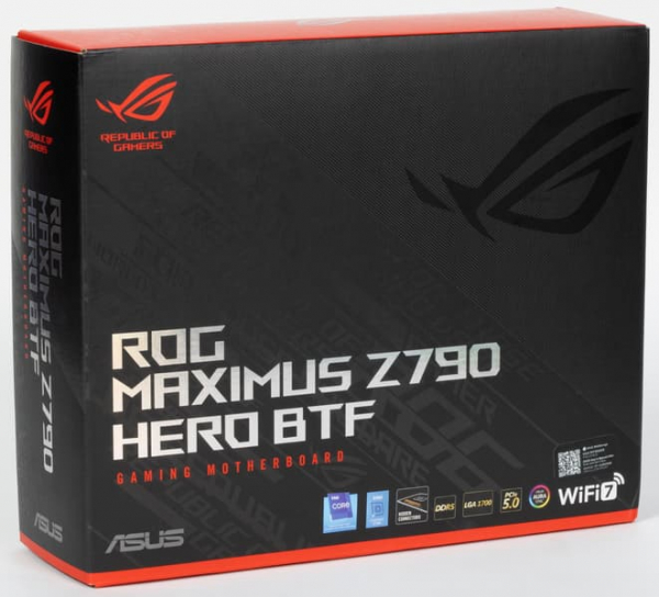 Обзор материнской платы Asus ROG Maximus Z790 Hero BTF на чипсете Intel Z790 с разъемами на обратной стороне текстолита